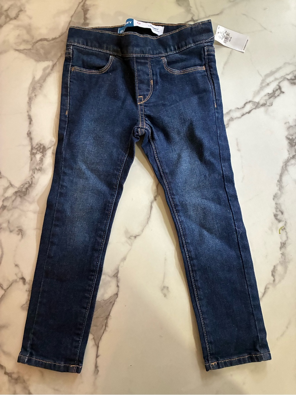 Old Navy Girls Skinny Jeans in Dark Blue Denim